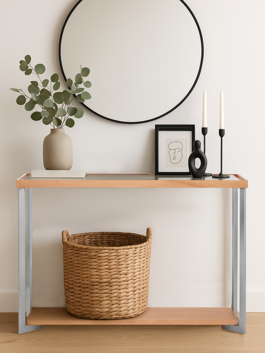 Kensington Townhouse Mirrored Top Console Table