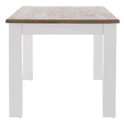 Hampstead Oak Top White Dining Table