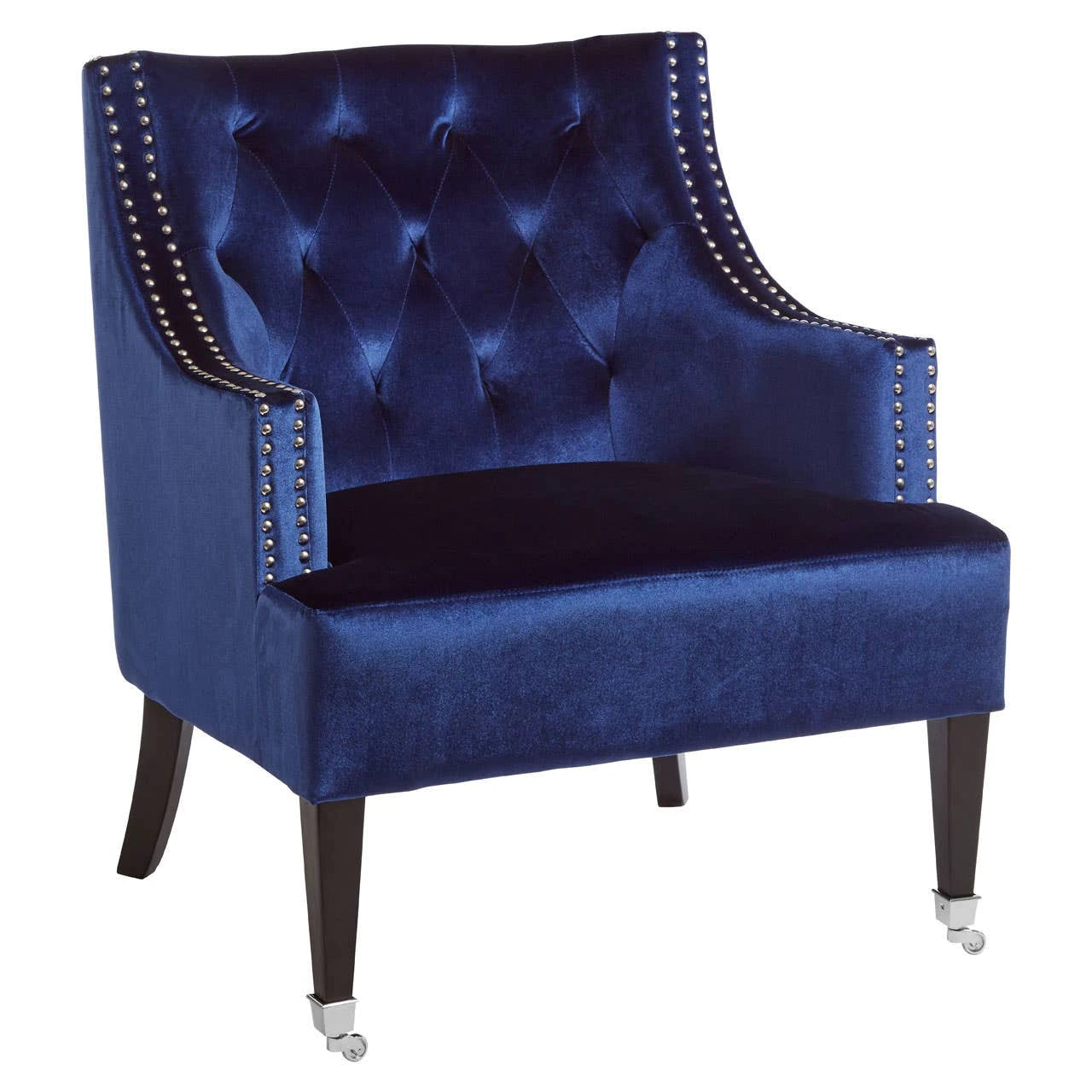 Darlington Navy Blue Velvet Armchair