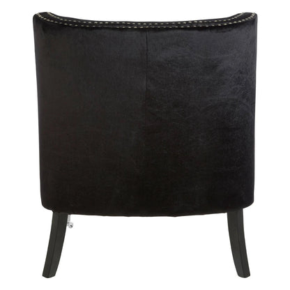 Darlington Black Velvet Armchair