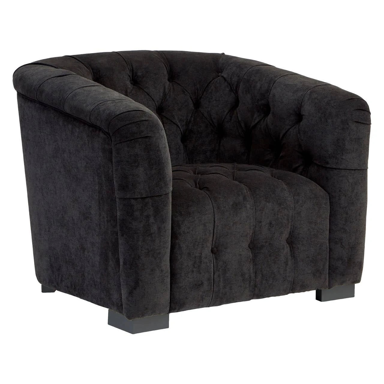 Fenton Black Fabric Armchair