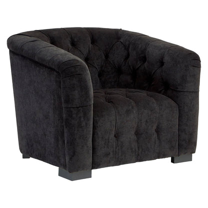 Fenton Black Fabric Armchair