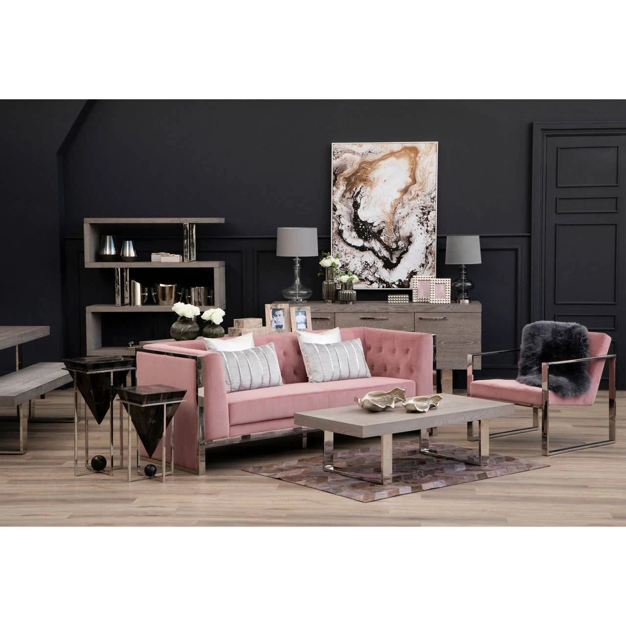 Ulmus Grey Elm Wood Coffee Table