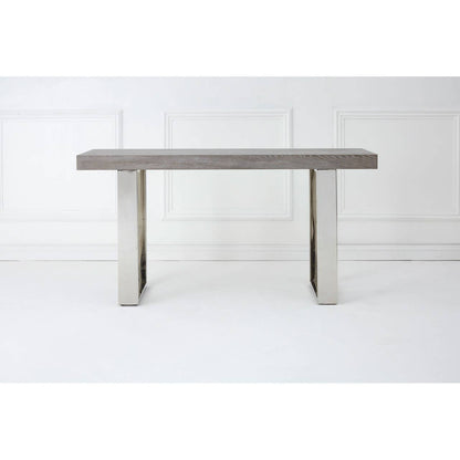Ulmus Grey Elm Wood Console Table