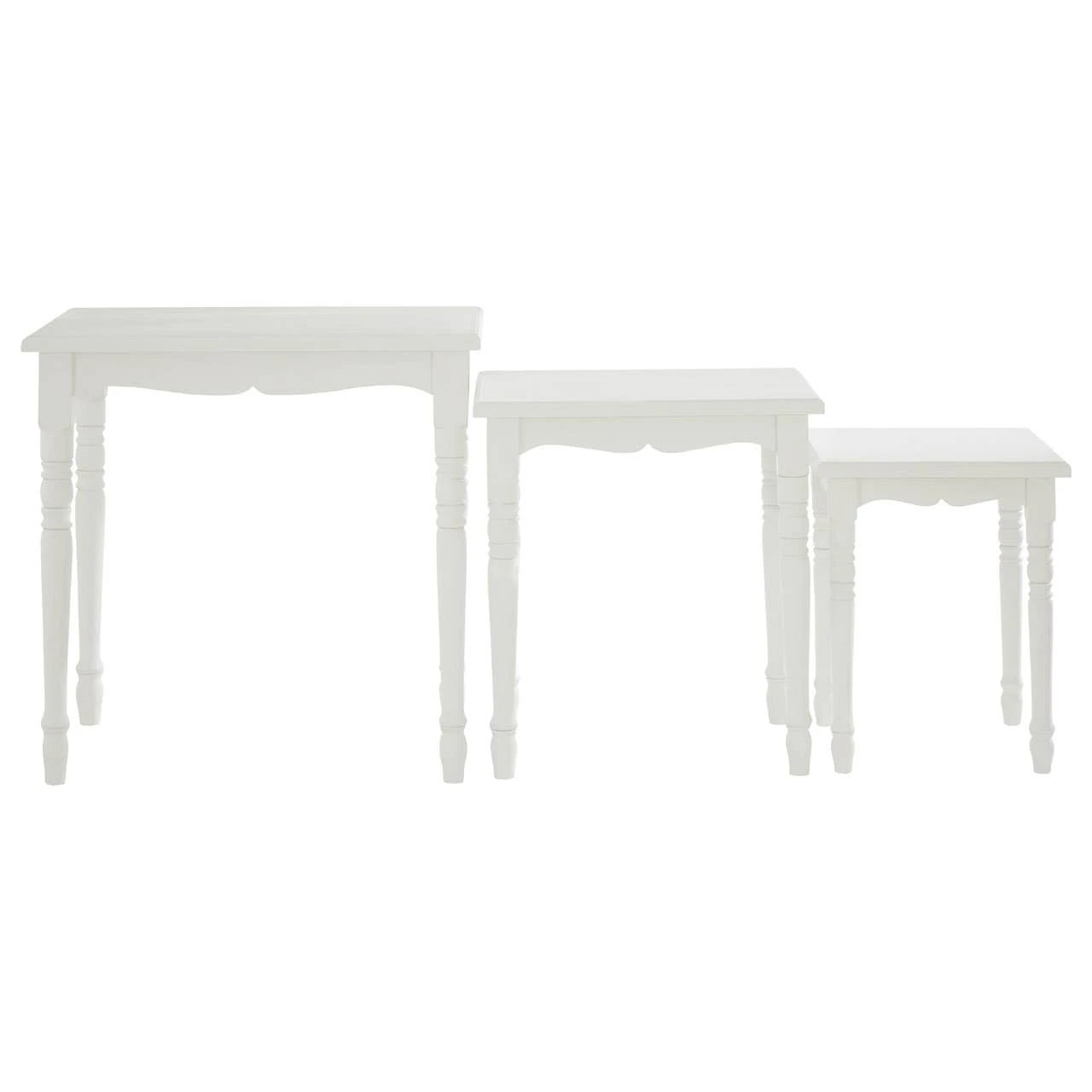 Hendra White Set Of Three Nesting Tables