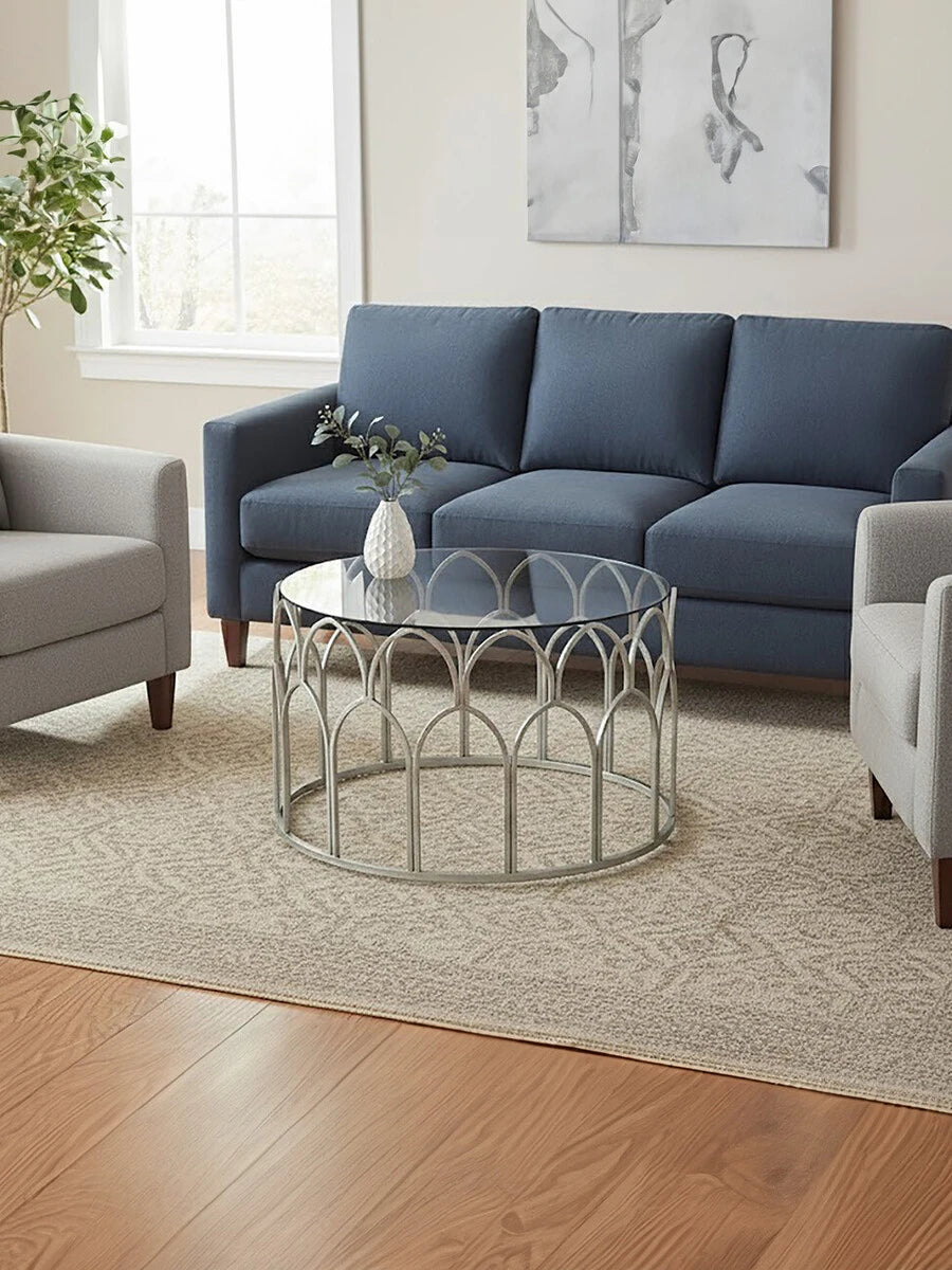 Merlin Silver Leaf Coffee Table