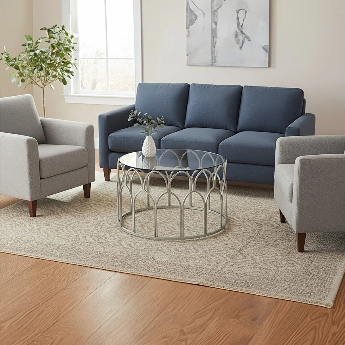 Merlin Silver Leaf Coffee Table