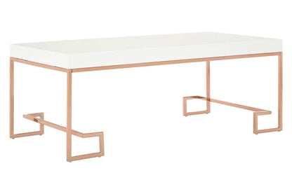 Allure Rose Gold Angled Legs Coffee Table