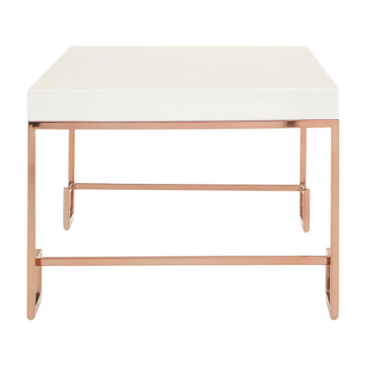 Allure Rose Gold Angled Legs Coffee Table