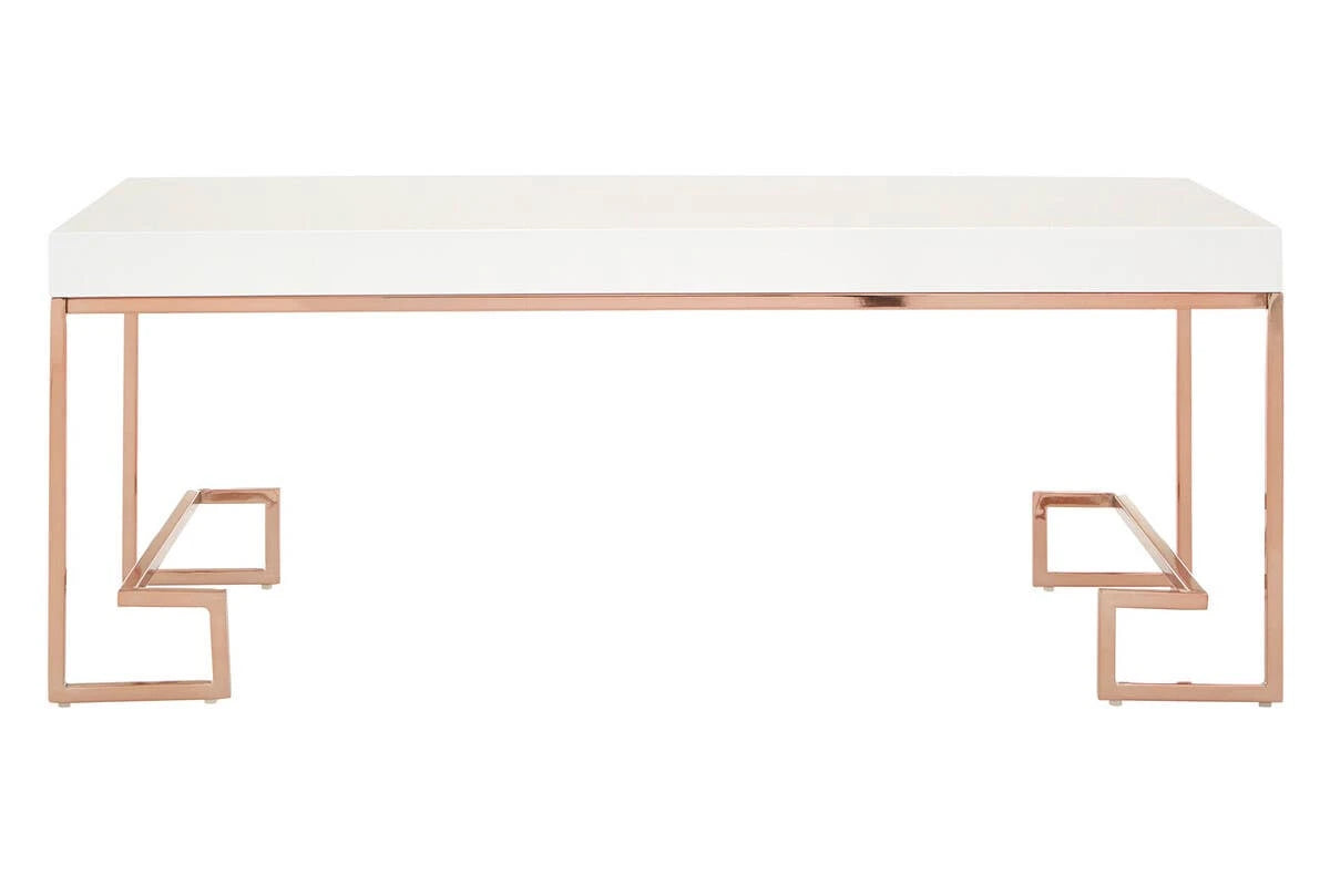 Allure Rose Gold Angled Legs Coffee Table