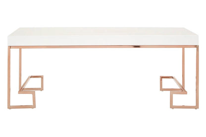 Allure Rose Gold Angled Legs Coffee Table