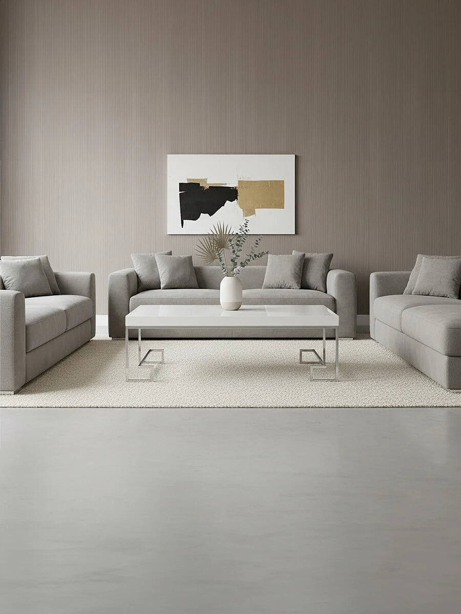 Allure Chrome Angled Legs Coffee Table
