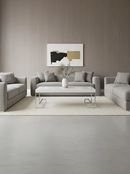 Allure Chrome Angled Legs Coffee Table