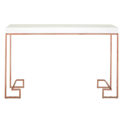 Allure Rose Gold Angled Legs Console Table