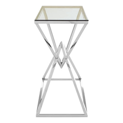 Allure Tempered Glass Rectangular Console Table