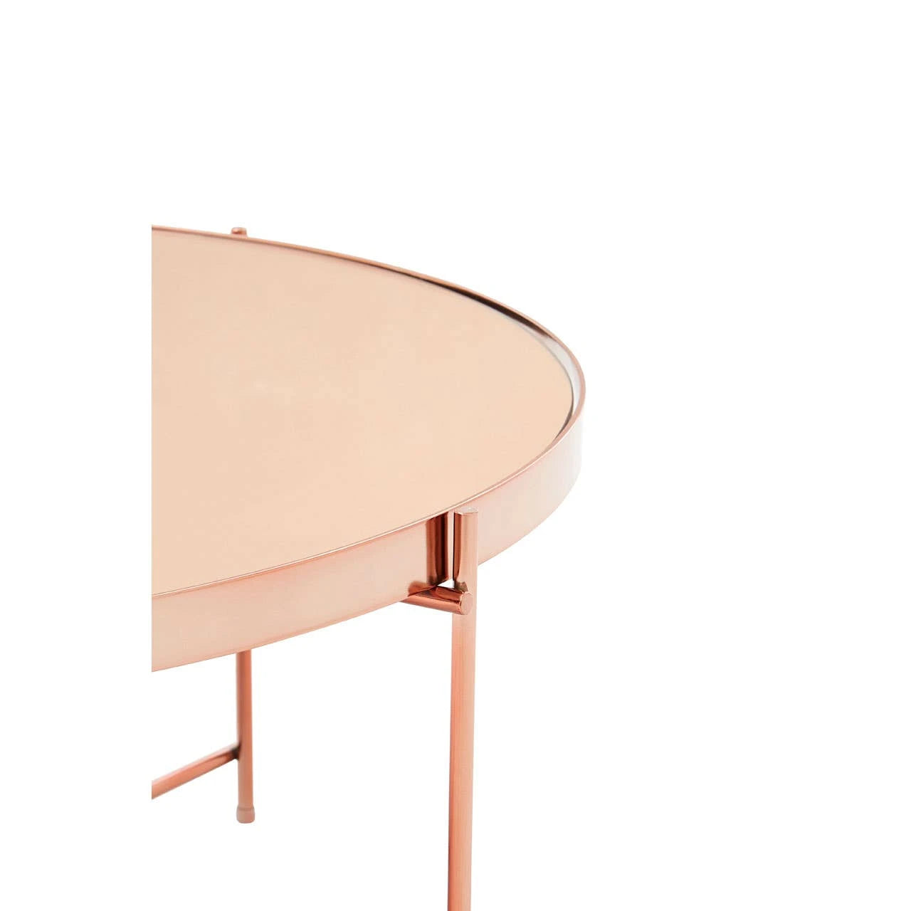 Allure Square Rose Gold and Marble Coffee Table
