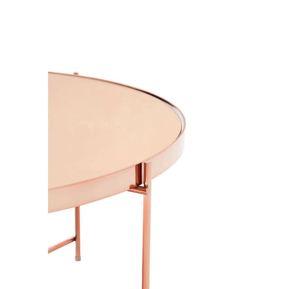 Allure Square Rose Gold and Marble Coffee Table