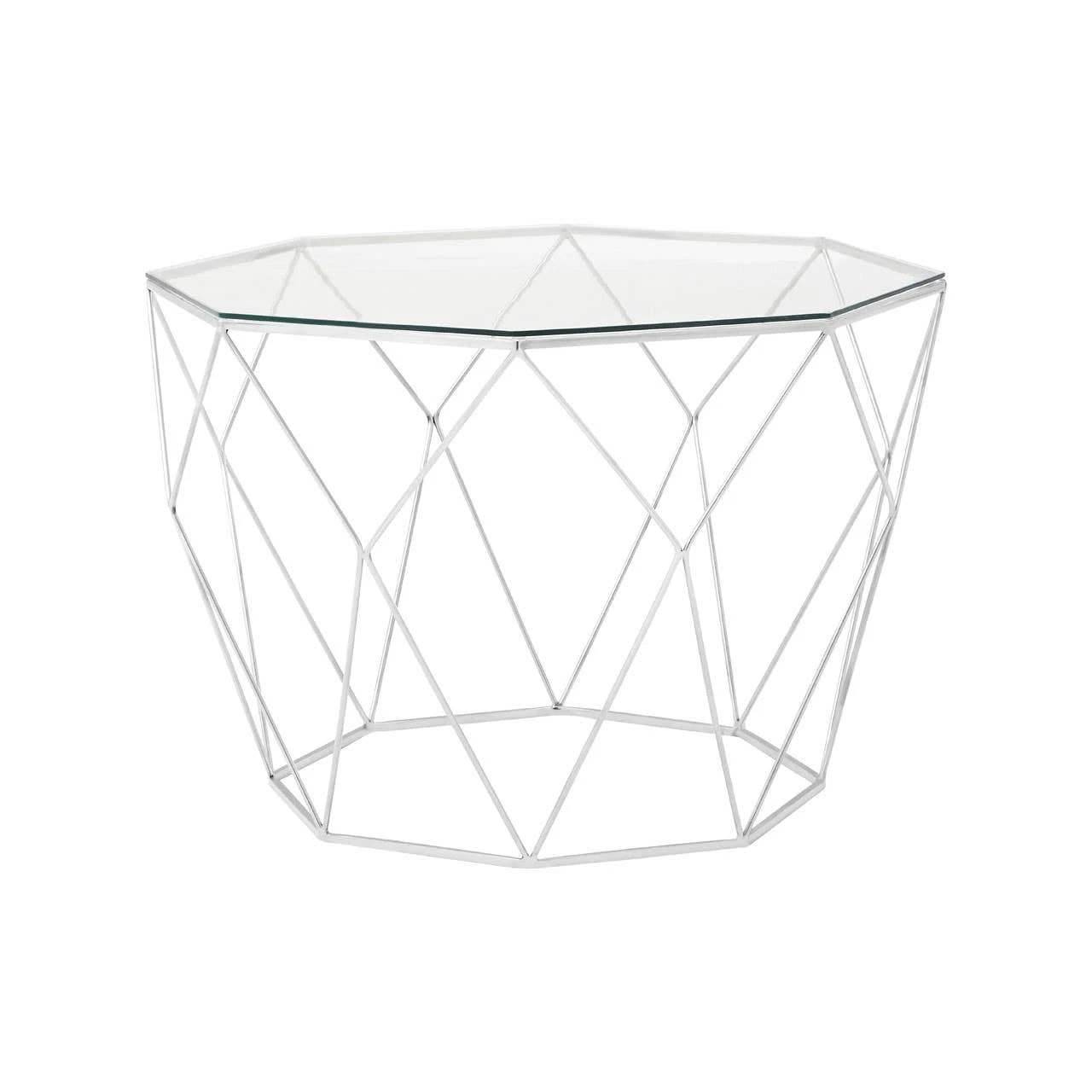 Shalimar Octagonal Silver Coffee Table