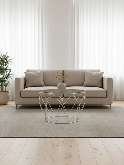 Shalimar Octagonal Silver Coffee Table