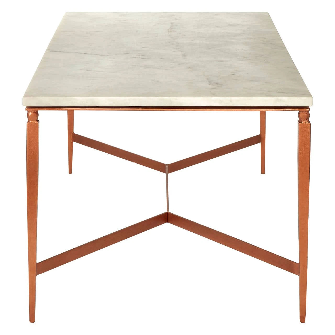 Nirav White Marble Top Coffee Table