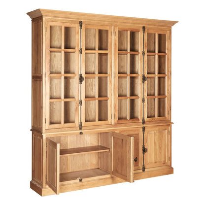 Lyon Natural Oak Wood Large Cabinet