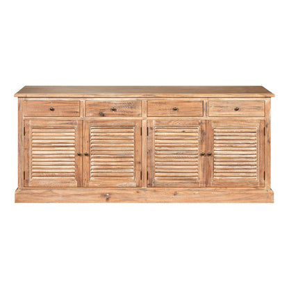 Lyon Oak Wood Sideboard with Whitewash Finish