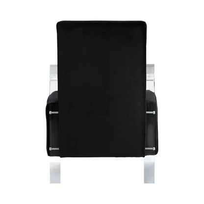 Clarence Black Velvet Armchair