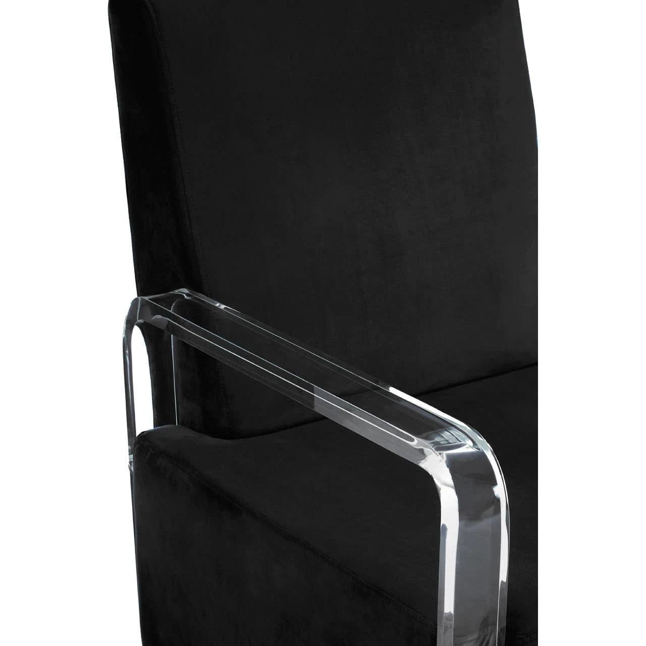 Clarence Black Velvet Armchair