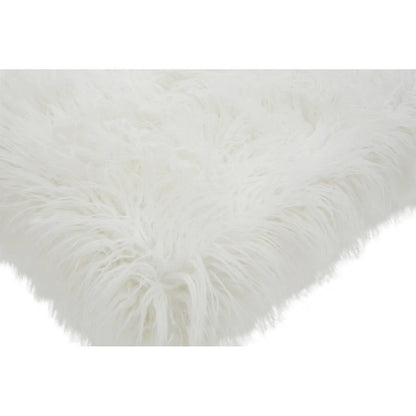 Clarence Fur Effect Bench with Gold Legs