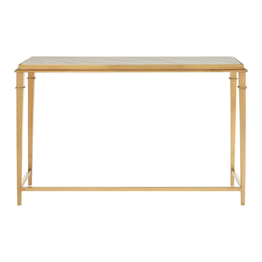 Alvaro Console Table with White Marble Top