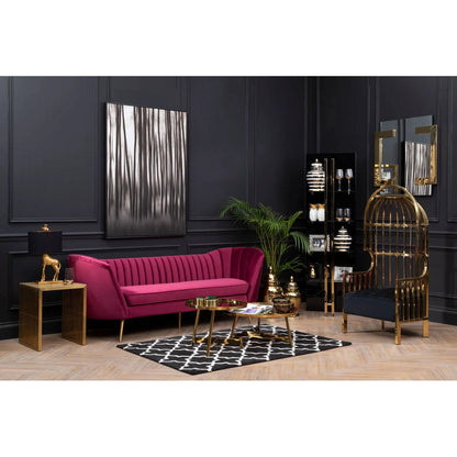 Alvaro Gold Set Of 2 Round Coffee Tables
