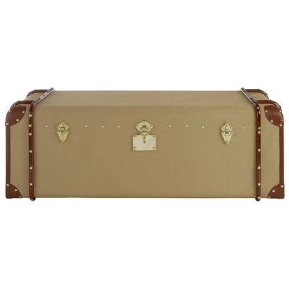 Columbus Canvas Trunk Design Coffee Table