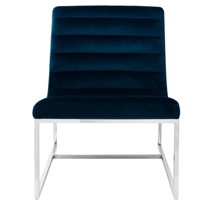 Vogue Midnight Velvet Lounge Chair