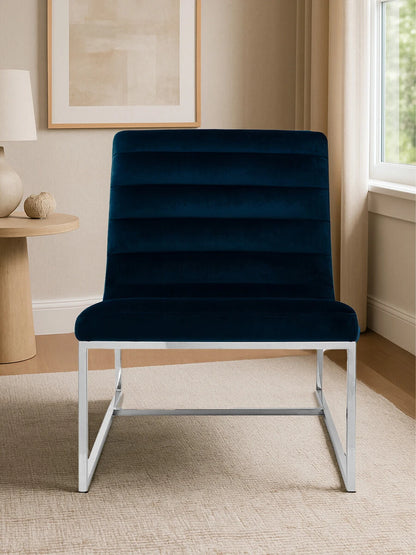 Vogue Midnight Velvet Lounge Chair