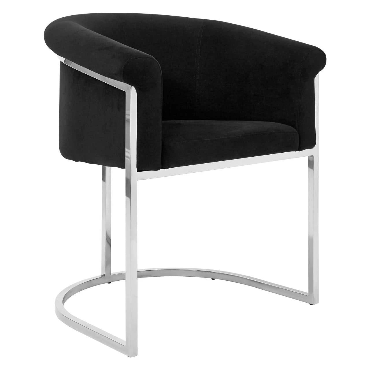 Vogue Black Velvet Dining Chair