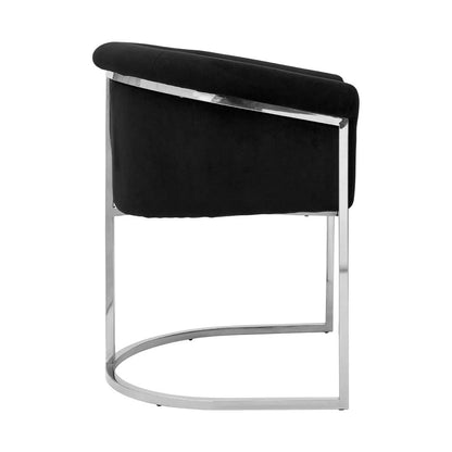 Vogue Black Velvet Dining Chair