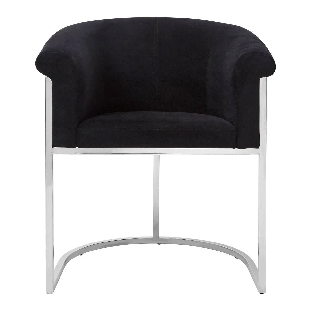 Vogue Black Velvet Dining Chair