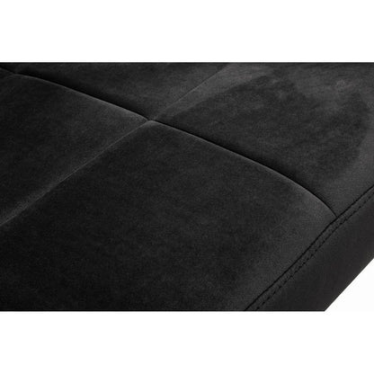 Vogue Black Velvet Lounge Chair