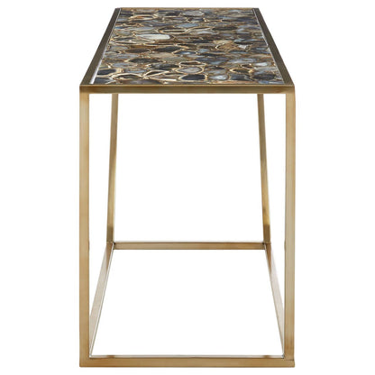 Vita Console Table With Black Agate Top