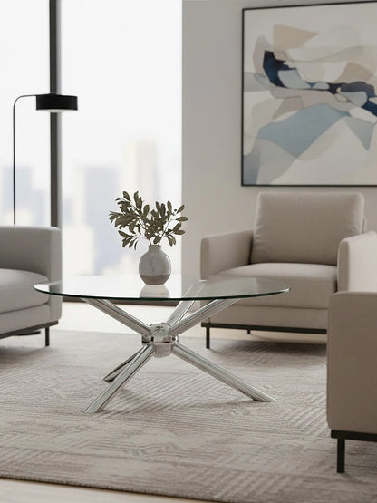 Novo Round Silver Coffee Table