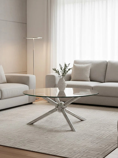 Novo Round Silver Coffee Table