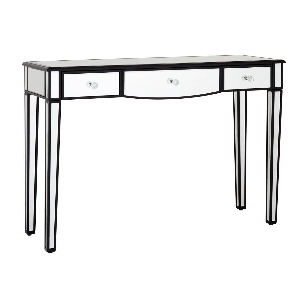 Graciela 3 Drawer Console Table With Mirror Frame