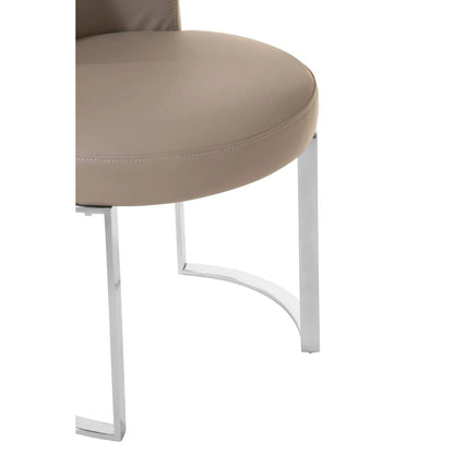 Eliza Grey Faux Leather Dining Chair