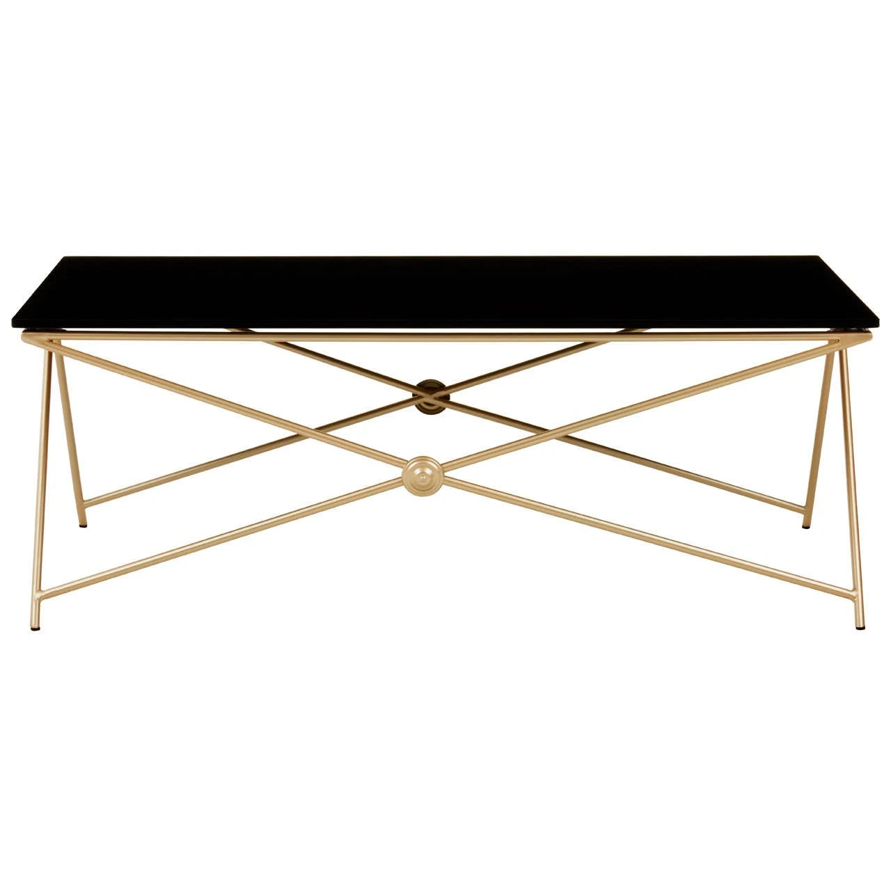 Monroe Gold Finish Coffee Table