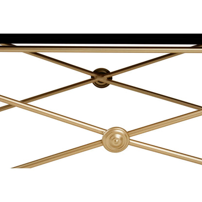 Monroe Gold Finish Coffee Table