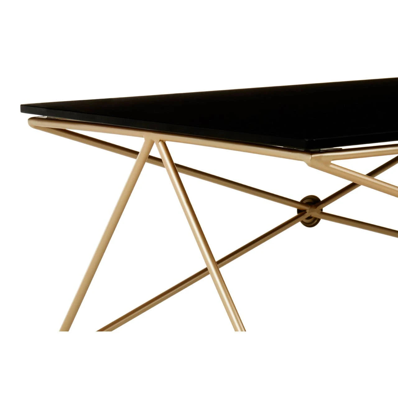 Monroe Gold Finish Coffee Table