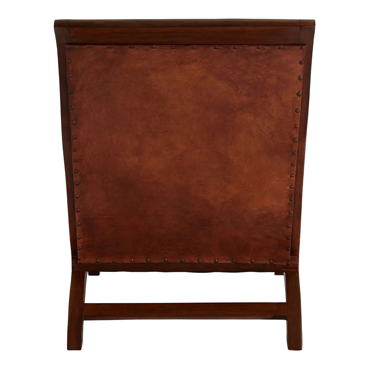 Inca Brown Leather Lounge Chair with Footstool