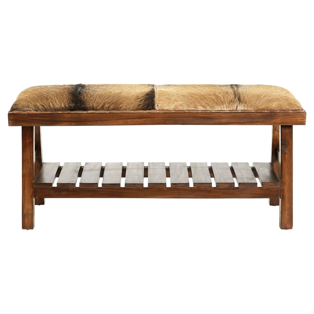 Inca Brown Goat Hide Bench – Woodsmith Furniture
