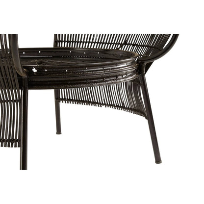 Mantis Black Finish Bicycle Wheel Design Coffee Table