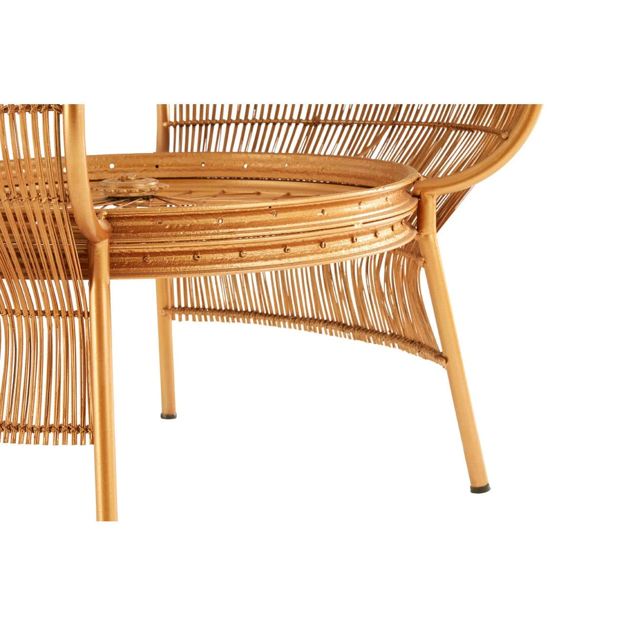 Mantis Gold Finish Bicycle Finish Design Coffee Table